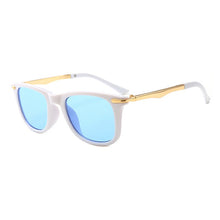 Load image into Gallery viewer, Zilead  Retro Square Kid Sunglasses Polarized UV400 Boy Girl Eyeglasses Shading Mirror Metal Children Gafas de sol Black