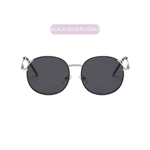 Zilead Kid Sunglasses Cute Cat Ears Boy Girl Sunglasses Vintage Round Metal Sun Glasses  Children Shading Eyewear UV400 oculos