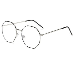 Zilead Metal Anti Blue Light Glasses Frame Polygon Men&Women Computer Games Goggles Eyeglasses Optical Spectacle