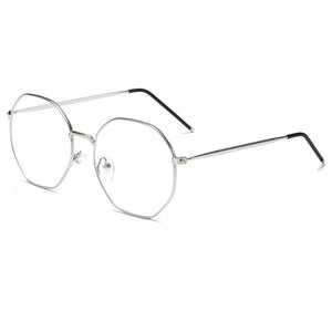 Zilead Metal Anti Blue Light Glasses Frame Polygon Men&Women Computer Games Goggles Eyeglasses Optical Spectacle