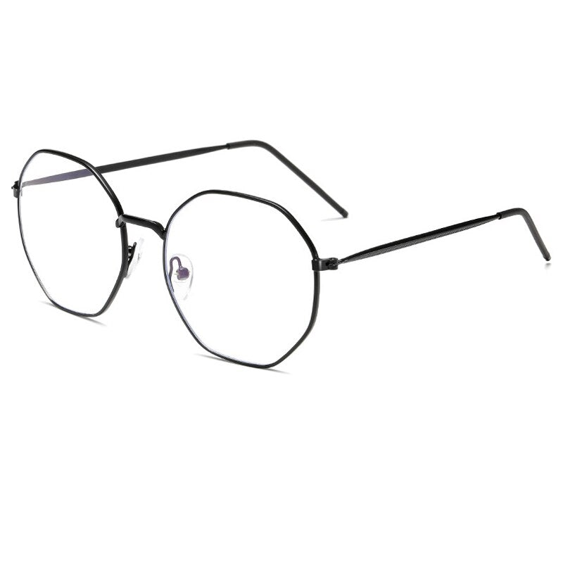 Zilead Metal Anti Blue Light Glasses Frame Polygon Men&Women Computer Games Goggles Eyeglasses Optical Spectacle