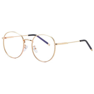 Zilead Retro Anti Blue Light Glasses Frame Metal Round Optical Sepectacles Plain Eyeglasses Eyewear For Men Women Unisex