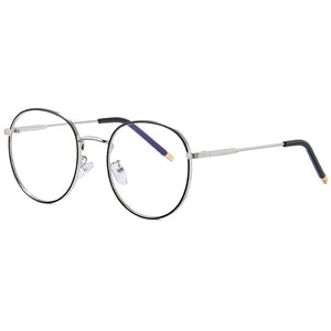 Zilead Retro Anti Blue Light Glasses Frame Metal Round Optical Sepectacles Plain Eyeglasses Eyewear For Men Women Unisex