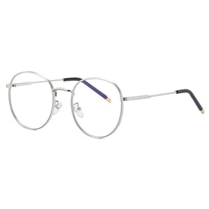 Zilead Retro Anti Blue Light Glasses Frame Metal Round Optical Sepectacles Plain Eyeglasses Eyewear For Men Women Unisex