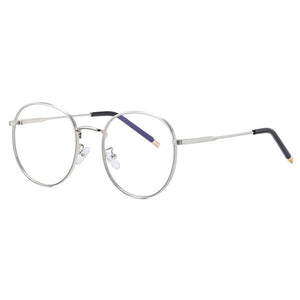 Zilead Retro Anti Blue Light Glasses Frame Metal Round Optical Sepectacles Plain Eyeglasses Eyewear For Men Women Unisex