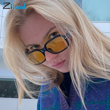 Load image into Gallery viewer, Zilead Vintage Square Frame Sunglasses UV Protection Clear Lens Ultra-Light Fahsion Comfortable For Women Men Black Yellow Red
