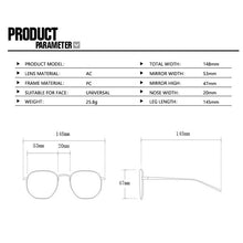 Load image into Gallery viewer, Zilead Vintage Square Frame Sunglasses UV Protection Clear Lens Ultra-Light Fahsion Comfortable For Women Men Black Yellow Red