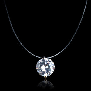 Pendant Shiny Choker For Women Fishline Necklace Jewelry Transparent Invisible Line Fashion