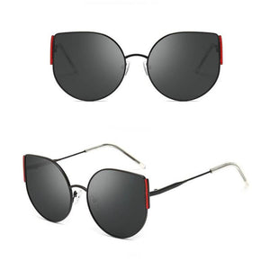 Zowensyh trend large frame sunglasses personality metal frame sunglasses for ladies street snap sun glasses women glasses