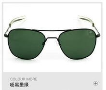 Load image into Gallery viewer, american army military optical ao 8054 sunglasses men 2022 aviation pilot driving glasses rectangle moda ocluos de sol masculina