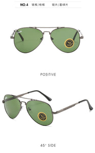 ao Aviation glass sunglasses women men 2023 brand designer  pilot metal driving glasses retro oculos de sol uv400