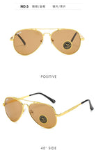Load image into Gallery viewer, ao Aviation glass sunglasses women men 2023 brand designer  pilot metal driving glasses retro oculos de sol uv400