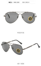 Load image into Gallery viewer, ao Aviation glass sunglasses women men 2023 brand designer  pilot metal driving glasses retro oculos de sol uv400