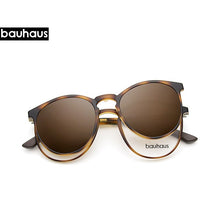 Load image into Gallery viewer, bauhaus Magnet Eyeglasses Full Rim Optical Frame Prescription Spectacle Round Vintage Myopia polarization Sunglasses Anti Glare