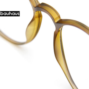 bauhaus Magnet Eyeglasses Full Rim Optical Frame Prescription Spectacle Round Vintage Myopia polarization Sunglasses Anti Glare