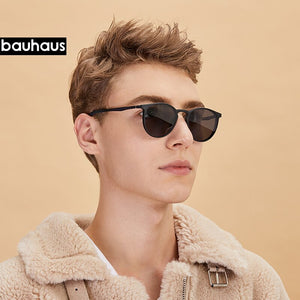 bauhaus Magnet Eyeglasses Full Rim Optical Frame Prescription Spectacle Round Vintage Myopia polarization Sunglasses Anti Glare