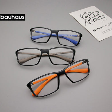 bauhaus brand  Ultem Glasses Frames colorful Optical Frame for Women and Men square frame 7018 myopia clear