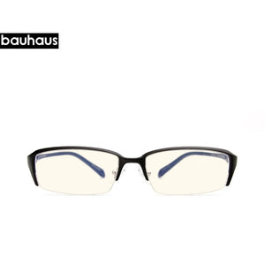 bauhausOptical Glasses Frame Men Ultralight Square Prescription Eyeglasses Male Semi Rimless Half Myopia Screwless Eyewear