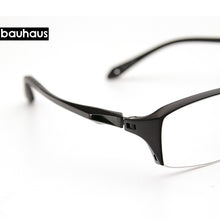 Load image into Gallery viewer, bauhausOptical Glasses Frame Men Ultralight Square Prescription Eyeglasses Male Semi Rimless Half Myopia Screwless Eyewear