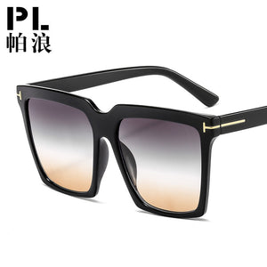 big square  logo sunglasses women men 2023 uv400 green leopard tea trendy sun glasses oversized oculos de sol feminino