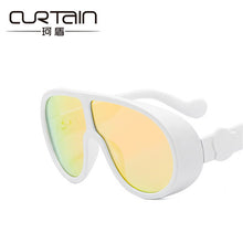 Load image into Gallery viewer, big steampunk sunglasses women men 2023 trending products yellow sliver black blue punk sun glasses retro oculos de sol feminino