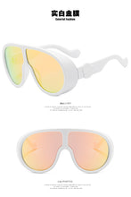 Load image into Gallery viewer, big steampunk sunglasses women men 2023 trending products yellow sliver black blue punk sun glasses retro oculos de sol feminino