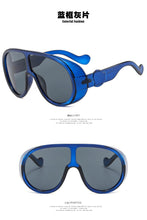 Load image into Gallery viewer, big steampunk sunglasses women men 2023 trending products yellow sliver black blue punk sun glasses retro oculos de sol feminino