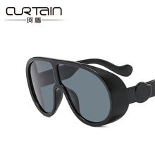 Load image into Gallery viewer, big steampunk sunglasses women men 2023 trending products yellow sliver black blue punk sun glasses retro oculos de sol feminino