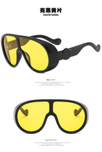 Load image into Gallery viewer, big steampunk sunglasses women men 2023 trending products yellow sliver black blue punk sun glasses retro oculos de sol feminino