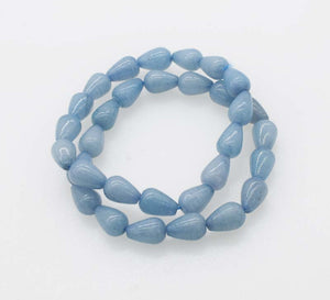 blue drop 12*8mm jade bracelet 7.5inch wholesale beads nature