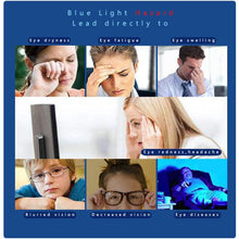 Load image into Gallery viewer, blue light Glasses Frame Women Light Blocking Filter Reduces Digital Eye Strain Clear Regular Computer Gaming Glasses Frame Men