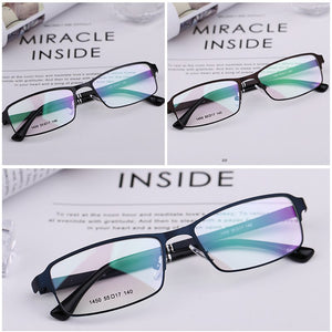 blue light blocking glasses men full metal frame for men  frame only