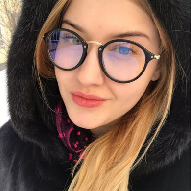 blue light glasses frame computer glasses spectacles round transparent female women's eyeglasses frame  Optical frames clear