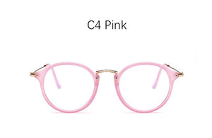 blue light glasses frame computer glasses spectacles round transparent female women's eyeglasses frame  Optical frames clear
