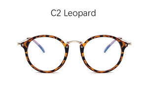 blue light glasses frame computer glasses spectacles round transparent female women's eyeglasses frame  Optical frames clear