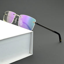 Load image into Gallery viewer, brand Titanium Glasses Frame Men 2023 Women Rimless Prescription Square Eyeglasses Frames Myopia Optical Eyewear spectacles