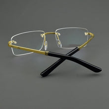 Load image into Gallery viewer, brand Titanium Glasses Frame Men 2023 Women Rimless Prescription Square Eyeglasses Frames Myopia Optical Eyewear spectacles