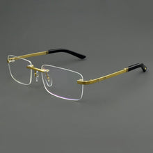 Load image into Gallery viewer, brand Titanium Glasses Frame Men 2023 Women Rimless Prescription Square Eyeglasses Frames Myopia Optical Eyewear spectacles