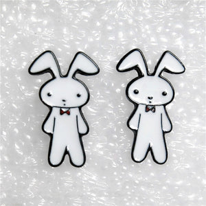 cartoon crayon small new nini beaten rabbit harajuku earrings earrings stud earrings, Japan and South Korea female