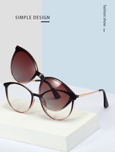 Load image into Gallery viewer, cat eye Magnet Sunglasses female 2022 eyeglasses Polarized High Quality Clip On Myopia Prescription Glasses Frame women eyewear