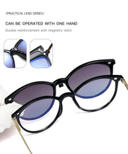 Load image into Gallery viewer, cat eye Magnet Sunglasses female 2022 eyeglasses Polarized High Quality Clip On Myopia Prescription Glasses Frame women eyewear