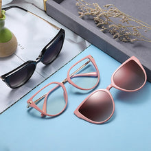 Load image into Gallery viewer, cat eye Magnet Sunglasses female 2023 eyeglasses Polarized  Clip On Myopia Prescription Glasses Frame women eyewear