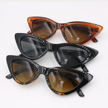 Load image into Gallery viewer, cat eye women men's Triangular  F logo Sunglasses Ladies cat eyes with F logo men sun glasses 3 colors Eyewear free shopping