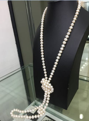classic 9-10mm round south sea white pearl necklace48inch14k/20