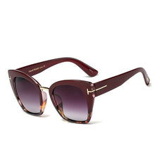 Load image into Gallery viewer, classic Design Cat Eye Shades Sunglasses Women Men Traveling Metal T Sun Glasses for Woman Square Glasses Oculos zonnebril dames