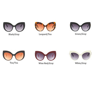 classic Oversized sunglasses women 2023  brand Big frame Cat eye shades glasses Plastic Clear Lens Eyewear Eyeglasses