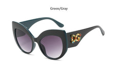 Load image into Gallery viewer, classic Oversized sunglasses women 2023  brand Big frame Cat eye shades glasses Plastic Clear Lens Eyewear Eyeglasses
