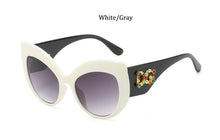 Load image into Gallery viewer, classic Oversized sunglasses women 2023  brand Big frame Cat eye shades glasses Plastic Clear Lens Eyewear Eyeglasses