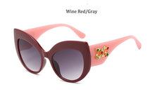 Load image into Gallery viewer, classic Oversized sunglasses women 2023  brand Big frame Cat eye shades glasses Plastic Clear Lens Eyewear Eyeglasses