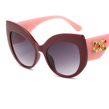 Load image into Gallery viewer, classic Oversized sunglasses women 2023  brand Big frame Cat eye shades glasses Plastic Clear Lens Eyewear Eyeglasses